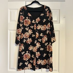 Black Floral Dress